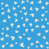 Flying Doves Pattern vector