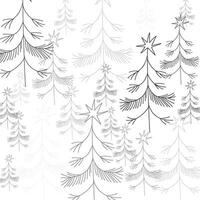 Line Christmas Tree Pattern vector