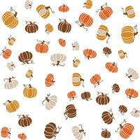 Pastel Pumpkin Pattern vector