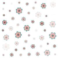 Abstract Flowers Pattern vector