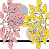 Abstract Leaves Background vector