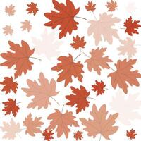 Fall Leaves Seamless Pattern vector