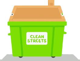 Cleanup Garbage Waste Convenience Bin vector