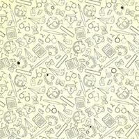 a back to school themed pattern vector