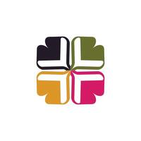 Elegant colorful heart symbol motif design illustration vector
