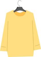 Sweater on a hanger. vector