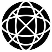 Globe Line Art Design vector