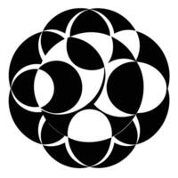 Overlapping Circular Art vector