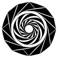 Modern Geometric Spiral vector