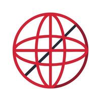 Grid Pattern Globe vector