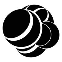 Overlapping Spheres Illustration vector