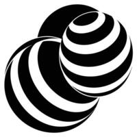 Minimalist Abstract Spheres vector