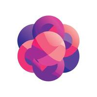 Abstract Gradient Sphere Layout vector