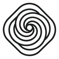 Repeating Lines Spiral vector