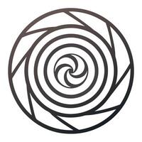 Minimalist Spiral Art vector