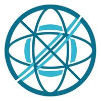 Intersecting Line Globe vector