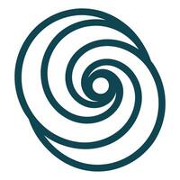 Minimalist Spiral shape vector