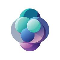 Overlapping Circles Art vector