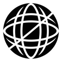Sleek Grid Globe Design vector