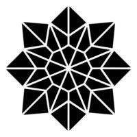 Abstract Hexagon Flower vector