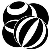 Spheres and Modern Typography vector