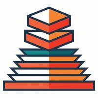 Gradient Rectangle Stacks vector