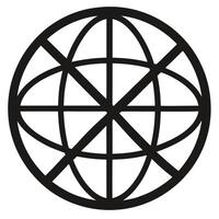 Intersecting Grid Globe vector