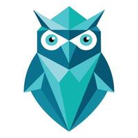 Abstract Owl with Shapes vector