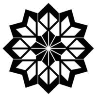Hexagonal Blossom Design vector