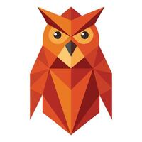 Abstract Owl and Fonts vector