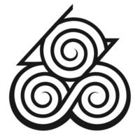 Repeating Spiral Shapes vector