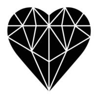 Abstract Heart Geometry vector