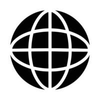 Abstract Wireframe Globe vector
