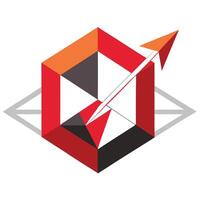 Geometric Arrow Design vector