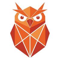 Owl in Geometric Form vector