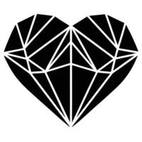 Abstract Geometric Heart vector