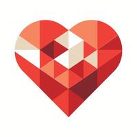 Heart Shape Line Art vector