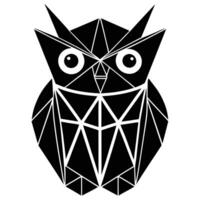 Polygon Owl Design vector