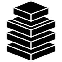Stacked Rectangles Design vector