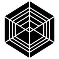 Bold Isometric Cube vector