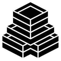Overlapping Rectangles Design vector