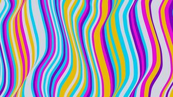 Abstract colorful wavy stripes pattern background vector