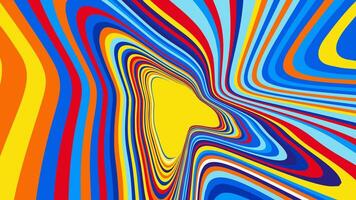 Psychedelic warm tones swirl abstract background vector