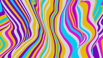Flowing Abstract Wavy Lines in Bold Colors vector