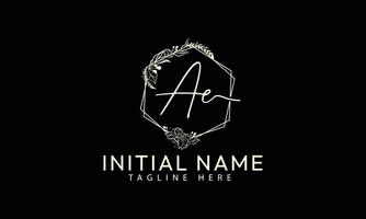 AF F A initial signature logo template vector