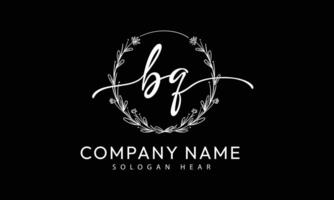BG G B initial signature logo template vector