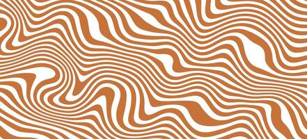 Wavy caramel abstract background. Pattern with candy texture. vector