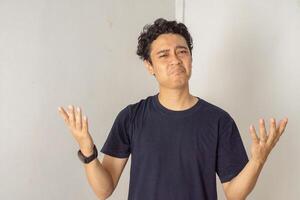 Portrait of a Man with a Confused Expression photo