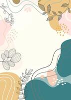 Frame hand drawn background background with beautiful. vector