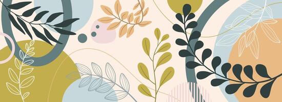 Design spring background. Poster background hand drawn abstract background vector
